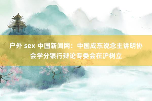 户外 sex 中国新闻网：中国成东说念主讲明协会学分银行辩论专委会在沪树立